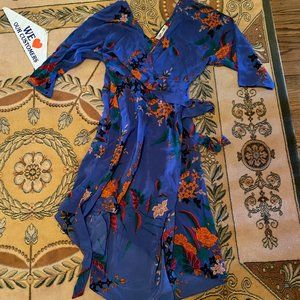 DVF Floral Eloise Asymmetric Dress